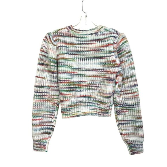 Central Park West Juliette Multicolor Cutout Sweater Sz Small NWT - Picture 6 of 8